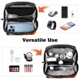 thumbnail image 6 of Eyeball Travel Case USB Organizer Leather Cord Organizer Cable Clips Cord Organizer - Oxford Cloth Waterproof Digital Bag 5.9x9.44x3.14 in, 6 of 6