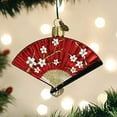thumbnail image 2 of Old World Christmas 2.75In Folding Fan, Glass, Flowers Decorative 32468, 2 of 6
