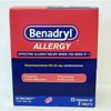 Benadryl Ultratabs Allergy Relief Tablets Diphenhydramine HCl 25 Pouches Of 2 Tablets