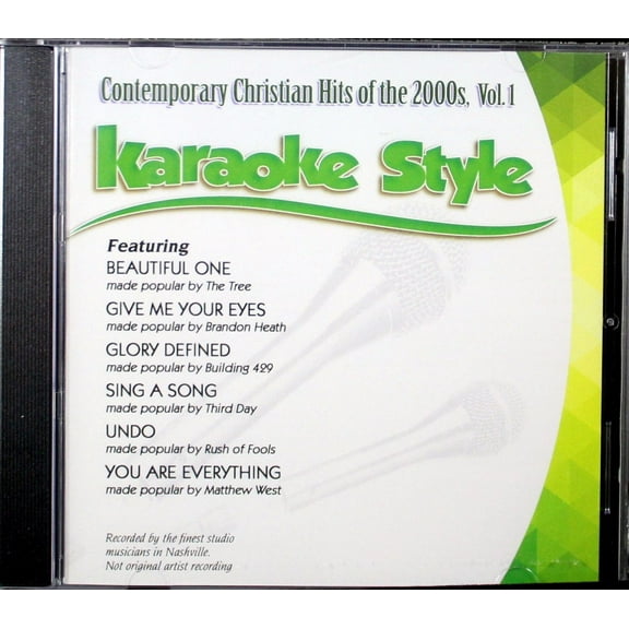 Contemporary Hits of the 2000's Volume 1 Daywind Christian Karaoke Style NEW CD G 6 Songs