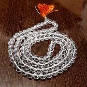 Kamada Combination of Crystal quartz(Sphatik) mala and exquisite Shri Kanakdhara yantra,Spritual Necklace/rosary for Women and Men