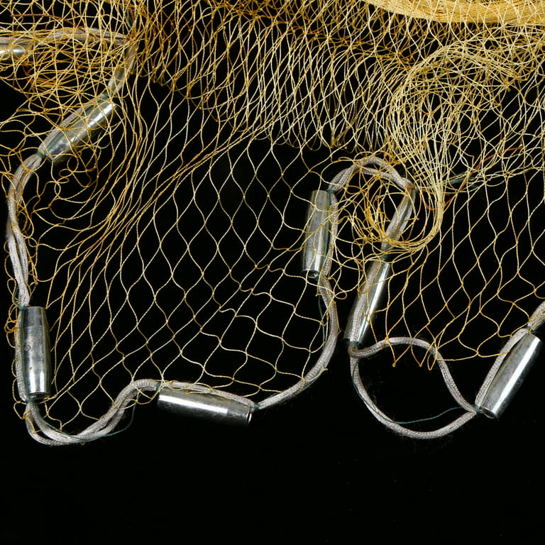Carevas 3.2 * 2m Nylon Monofilament Fish Gill Net for Hand Casting 