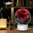 thumbnail image 6 of Sikiie Artistic Dewdrop Rose Acrylic Night Light Gift Custom Acrylic Night Light LED Lights for Bedroom Home Office, 6 of 9