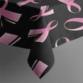 thumbnail image 3 of Pink Breast Cancer Rectangle Tablecloth 60"x84",Waterproof Polyester Rectangle Table Cloth, Wipeable Spillproof Polyester Tablecloth for Dining, Camping, Indoor and Outdoor, 3 of 5