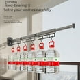 thumbnail image 3 of Space-Saving Invisible Folding Clothes Drying Rack: Extendable, No-Drill & Drill Dual Installation for Indoor/Outdoor Use – Holds 10 Garments, Perfect for Balconies, Homes, Blankets & Towels (Sleek, 3 of 6