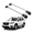 Silver, variant on ERKUL Roof Rack Cross Bars for Subaru Ascent 2019-2024 | Aluminum Crossbars with Anti Theft Lock for Rooftop | Compatible with Raised Rails - Black