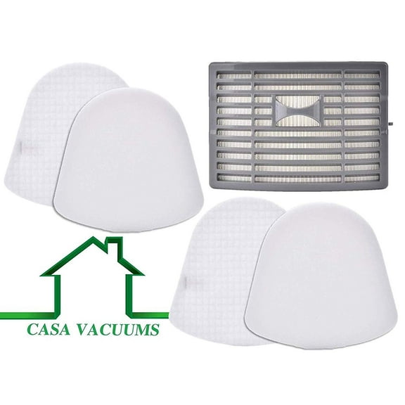 Casa Vacuums 2 1 Filter Kit for Shark Powered Lift-Away DLX NV581  581Q, 2 Foam & Felt Filter Sets   HEPA Filter Replace Part #XFFT580 XHEP580
