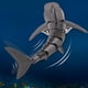 thumbnail image 5 of Juguete de tiburón con Control remoto ta simulación, juguete recargable Negro 1 batería Zulema Juguetes RC Shark, 5 of 8