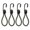 Army Green, variant on Jiandong Bungee Cord 4Pcs Heavy Duty Bungee Cord Tie Down Straps for Camping, Trucks, Boats(5.91X1.57X1.1Inch)