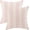 Pink Stripe, variant on Boho Pillow Covers 18x18 Set of 2 Pink Stripes Throw Pillow Covers Outdoor Decoration Bohemian Style Modern Abstract Decorative Pillowcase Farmhouse Linen Cushion Cover for Home Couch Sofa
