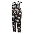 thumbnail image 3 of Women Halloween Outfits Bib Pants Skull Pattern Jumpsuit Plus Size Adjustable Straps Overalls, 3 of 6