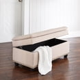 thumbnail image 4 of BrylaneHome 400 Lbs. Weight Capacity Extra Wide Studded Ottoman, 4 of 6