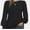Black, variant on Womens Long Sleeve Tops Dressy Casual Shirts Pleated Crewneck Basic Blouses Fall Trendy Outfits