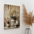 thumbnail image 6 of Rustic Farmhouse Daisy Floral Canvas Wall Art, Vintage Neutral Country Flower Botanical Print for Bathroom, Living Room & Bedroom Home Decor, 6 of 7