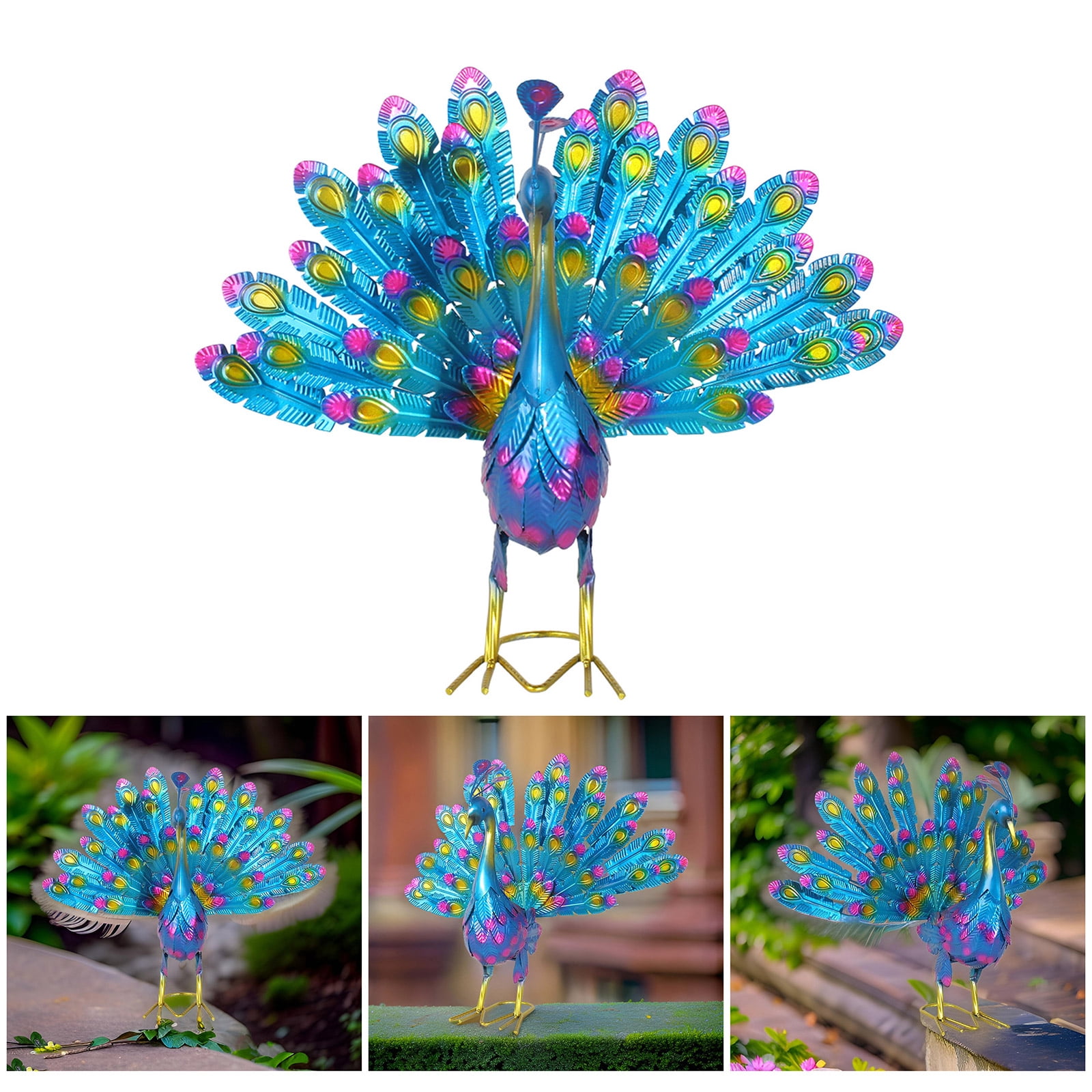 Graceful Standing Statues Garden Figures Metal Lawns Ornament Tall Decoration Eye Catching for Naturalistic Yard Display