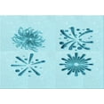 thumbnail image 1 of Ahgly Company Machine Washable Indoor Rectangle Transitional Electric Blue Area Rugs, 3' x 5', 1 of 7