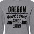 thumbnail image 4 of Inktastic Oregon Awesome Since 1859 Long Sleeve T-Shirt, 4 of 5
