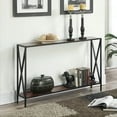 thumbnail image 1 of Zimtown Console Table, Sofa Table, Metal Frame, Easy Assembly, for Entryway, Living Room,Reddish Brown, 1 of 8