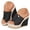 Black, variant on Womens Wedge Sandals Peep Toe Denim Slip On Backless Espadrilles Platform Sandal Shoes for Casual Summer Beach Vacation (9,Blue)