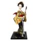 thumbnail image 3 of Escultura de geisha japonesa de 12 pulgadas, figura coleccionable, estatuilla de dama tradicional Oro y amarillo, 3 of 9