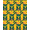 Yellow, Pattern 2, variant on ODIKA 5' x 7' Machine Washable Non-Slip Area Rug, Geometric Fish High Traffic Rug, Yellow, 325322