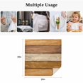 thumbnail image 5 of Cloth Napkins Set of 8 - 20x20 Inches, Farmhouse Yellow Brown Washable Reusable Table Napkins, Vintage Wooden Striped Soft & Absortbent Dining Napkin for Party Wedding Hotel Restaurant, 5 of 8