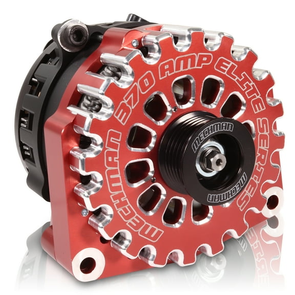 Mechman 370 Amp Red Billet High Output Alternator 1996-2004 GM Truck 4.3L 4.8L 5.3L 5.7L 6L