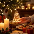 thumbnail image 2 of Clearance! Glowing Christmas Story Ornament Bells, Mini Light-Up Mini Holiday Scene with Warm LED Light, Festive Keepsake Gift for Home Christmas Party Decoration, 2 of 6
