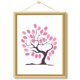 thumbnail image 5 of Libro de invitados para fiesta de boda, cumpleaños, árbol de huellas dactilares personalizado con huella digital DIY (árbol 11), 5 of 7