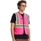 thumbnail image 2 of Chaleco de seguridad AK A-KSAFETY rosa reflectante con bolsillos con cremallera, 2 of 5