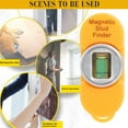 thumbnail image 5 of Magnetic Nail Finder Cable Screw Finder Stud Detector 7.8X3.1X1.7CM Orange, 5 of 8