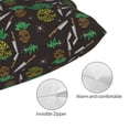 thumbnail image 3 of Pofeuu Pineapples Print Polyester Microfiber Plush Pillowcases, Super Soft and Cozy Pillow Case Covers with Envelop Closure（Pillow core not included）-14"x20", 3 of 6