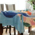 thumbnail image 5 of Yayeee Tablecloths 60" x 60" Rectangle Wrinkle Resistant Party Table Cover, Blue Goldfish Bowl, 5 of 8