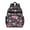 Black, variant on Lightweight Floral School Backpack, Waterproof, Multi-Layer Storage, Buckle Closure, Great Birthday or Travel Present