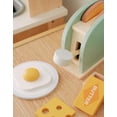 thumbnail image 4 of Set de tostadora de madera Pretend Play de MIKNEKE para niños, 4 of 5