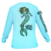 WTF - What The Fin? Long-Sleeve Performance Wicking Shirt - Mermaid