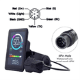 thumbnail image 5 of 24V-60V M7C-2 E-Bike LCD Colorful Display Meter Waterproof Connection Plug Electric Bicycle Display with USB UART,B, 5 of 5