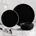thumbnail image 2 of Safdie & Co. Dinnerset 12PC 2 Tone Cylinder Matte Black, 2 of 2