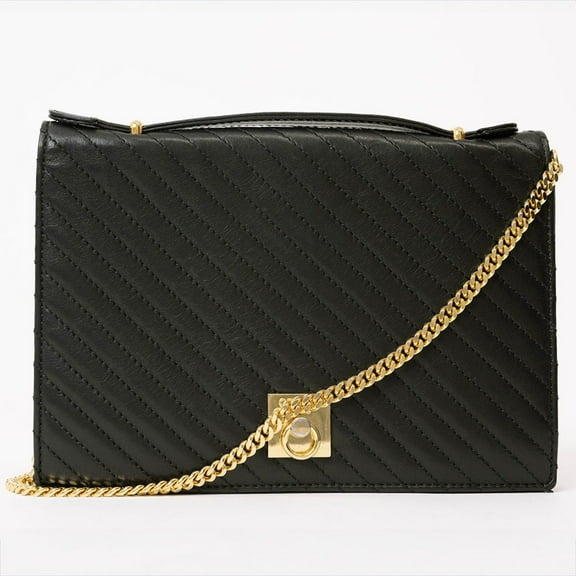 Pre-Owned CELINE Chain Hand Shoulder Bag Black Women's (Good)