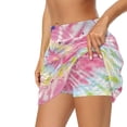 thumbnail image 5 of Uorisango Tie-Dye Notes Tennis Golf Skirts for Women with Shorts Size XL Relaxed Breathable Women's Mini Tennis Skirt Casual Stretchy Inner Shorts Outing Wear for Workout Sports, 5 of 7