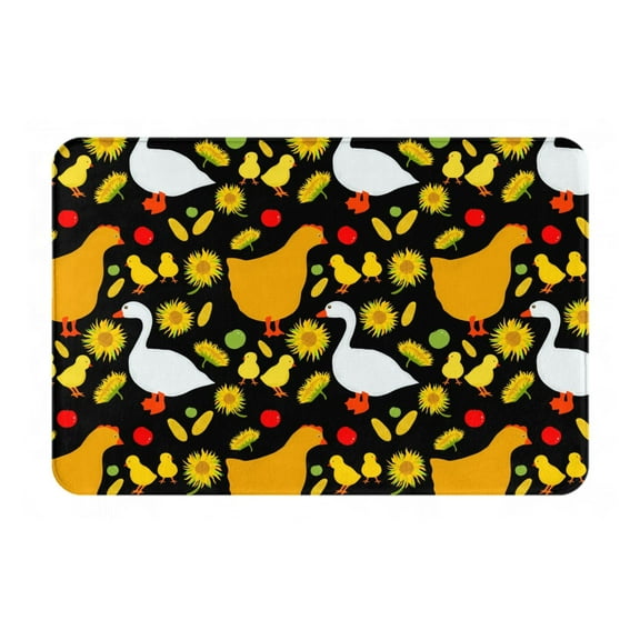 Logiee Farm Goose Print Welcome Mats for Entryway,Door Mat for Front Door,Entry Mat,Doormat for Garden, Garage, Patio, Home, Porch Decor