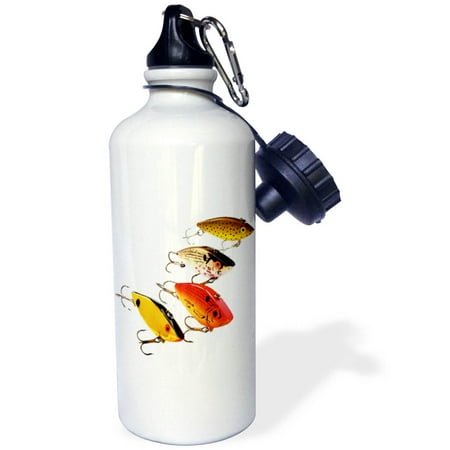 

3dRose Fishing Lures Sports Water Bottle 21oz