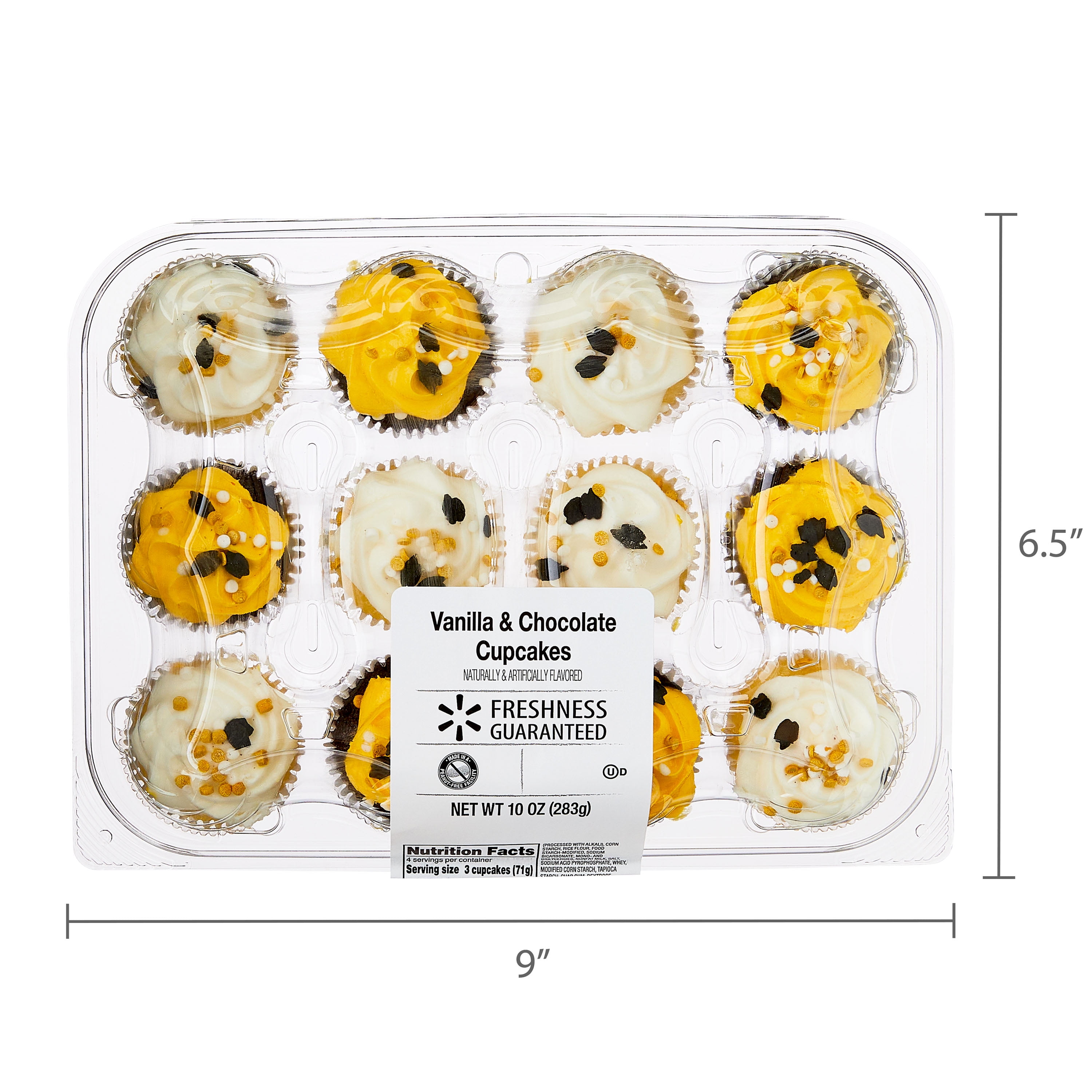 Freshness Guaranteed Vanilla & Chocolate Mini Cupcakes, 10 oz, 12 Count