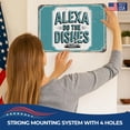 thumbnail image 4 of Aleexa Do the Dishes Metal Poster by DC | Vintage Tin Sign Wall Art for Indoor Use | 20x16" Rust-Free Aluminum Decor for Kitchen | UV Protected & Weatherproof Print | Made in USA, 4 of 7