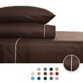 thumbnail image 1 of Juego de Sábanas Queen Size 2800 Hilos Extra Suave Premium Textura Rayada Soft Nature, 1 of 5