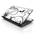 thumbnail image 1 of LSS White Butterfly Escape Laptop Skin Sticker Fits 17" to 19" Laptops, 1 of 1