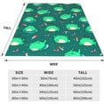 thumbnail image 4 of Cute Frog Mushroom Blanket Loves Kawaii Frogs Gifts for Kids Adults Soft Warm Lightweight Cozy Cartoon Animal Green Throw Blankets for Bed Living Room Sofa Couch Birthday Decor 60x80in, 4 of 6