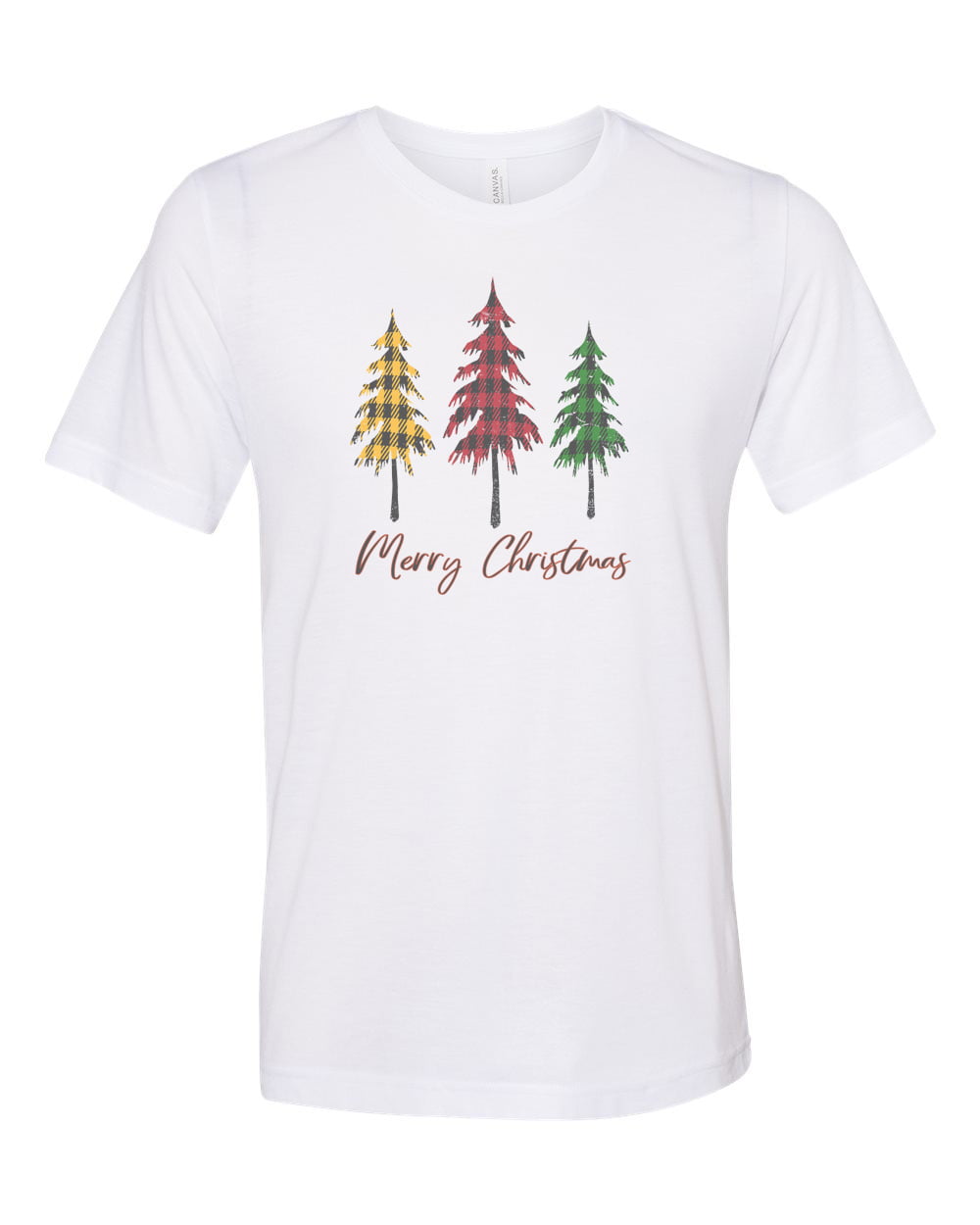 Christmas shirt Merry Christmas shirt White Christmas Christmas tree tshirt plaid christmas
