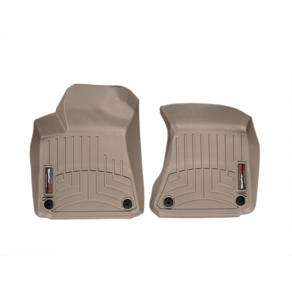 WeatherTech Custom Fit FloorLiners compatible with Audi S8, S8 plus, A8, A8L - 1st Row (Driver & Passenger), Tan