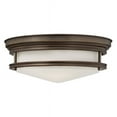 thumbnail image 1 of Hinkley 3301OZ Hadley 3-Light LED Flush Mount, 14" Modern Ceiling Light, 1 of 2